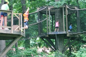 One of the First Kids to Ride the Buccaneer Zipline
